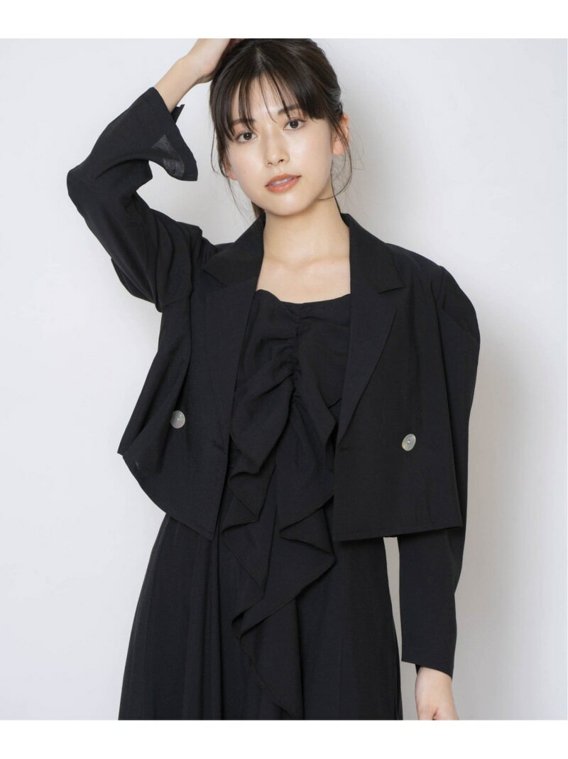 【SALE／70%OFF】パフスリーブクロップドジャケット Noela ノエラ ジャケット・アウター その他のジャ..