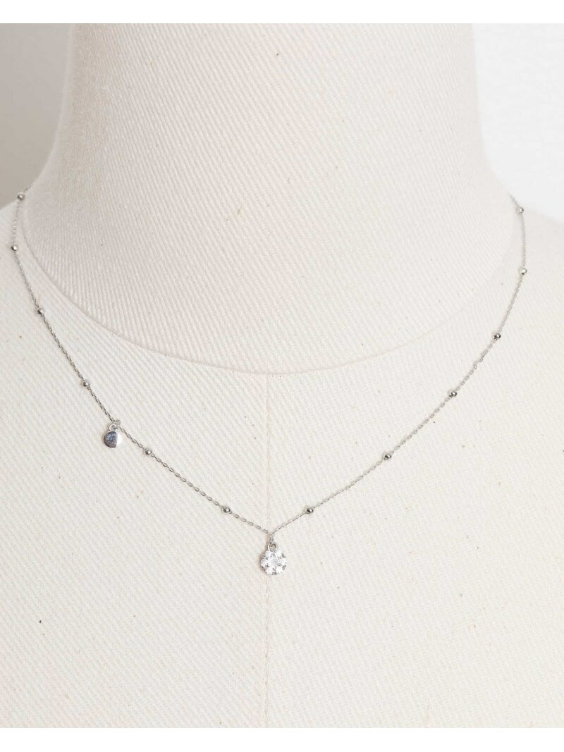Rakuten - 【SALE／10%OFF】ステーションチェーンビジューネックレス Noela ノエラ アクセサリー・腕時計 ネックレス シルバー ゴールド【RBA_E】[Rakuten Fashion]