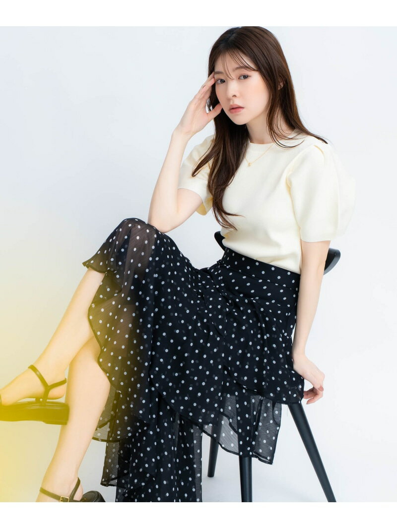 Rakuten - 【SALE／10%OFF】フリルティアードスカート Noela ノエラ スカート ロング・マキシスカート ブラック ブルー ベージュ【RBA_E】【送料無料】[Rakuten Fashion]