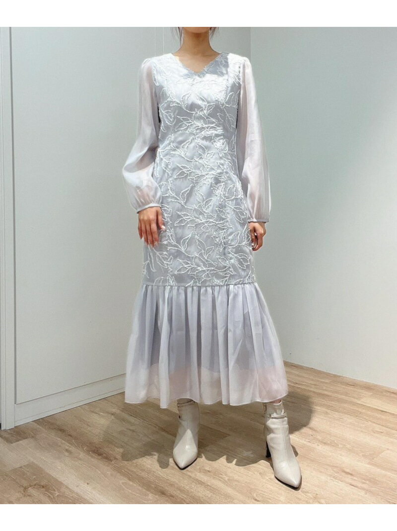 【SALE／70%OFF】モール刺繍フラワーワンピ Noela ノエラ ワンピース・ドレス ワンピース ベージュ ブ..