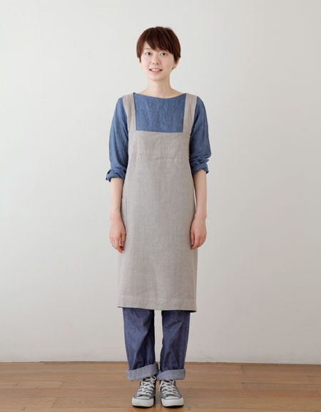 フォグリネンワーク　エプロン fog linen work（フォグリネンワーク）　リネンスクエアクロスエプロン　ナチュラル　おしゃれ