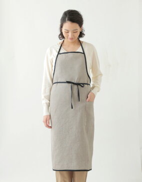 fog linen work(フォグリネンワーク) リネンパイピングエプロン ナチュラル おしゃれ
