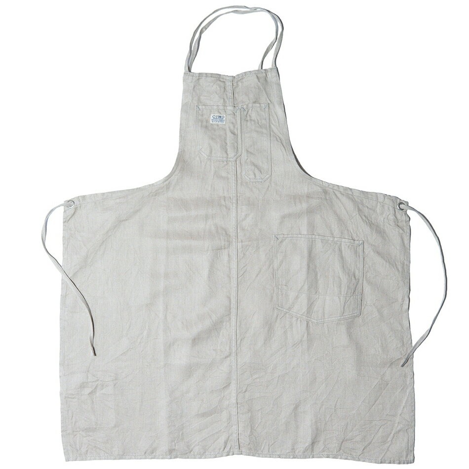 CUMO クモ リネンエプロン OLD WORK 2 LINEN バッククロス おしゃれ