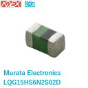 LQG15HS6N2S02D Murata Electronics 6.2nH シールドなし 多層 インダクタ 600mA 220ミリオーム最大 0402（1005メートル法） 電子部品 在庫処分特価！