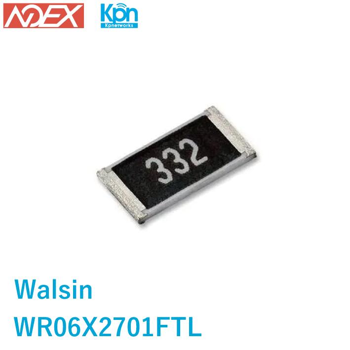 WR06X2701FTL Walsin 厚膜抵抗器 - SMD 0603 2