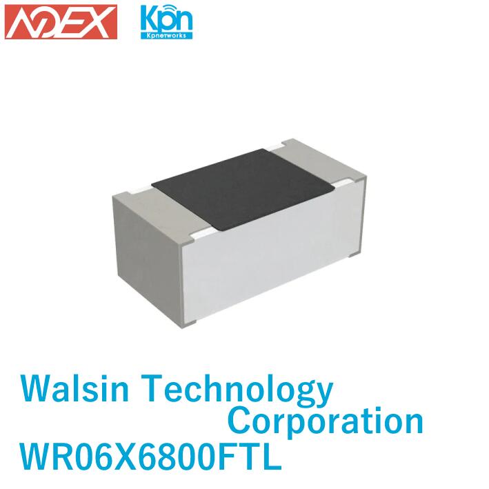 WR06X6800FTL Walsin Technology Corporation 680 Ohms ±1 0.1W 1/10W チップ抵抗 0603（1608メートル法） 厚膜 電子部品 在庫処分特価！