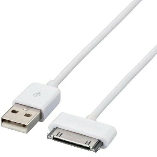 【当店内2個以上ご購入で送料198円→0円！】4S iPhone4 iPhone4s iPhone iPod iPad ケーブル 30ピン Dock ドック コネクタ ドックコネクタ 充電 データ通信 100cm 1m Dock 充電 同期 充電同期対応 通信 全長1m 30ピンコネクタ Dock Connector to USB cable