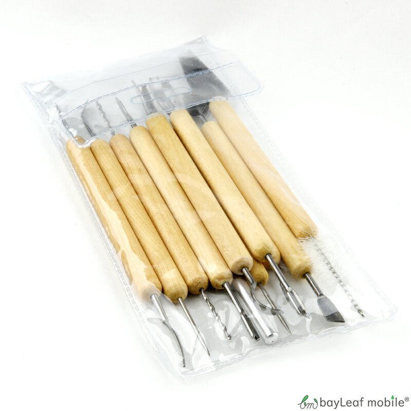 【当店内2個以上ご購入で送料198円→0円！】粘土ヘラ 11点セット 道具 工具 ねんど 棒 ヘラ かきべら 陶..