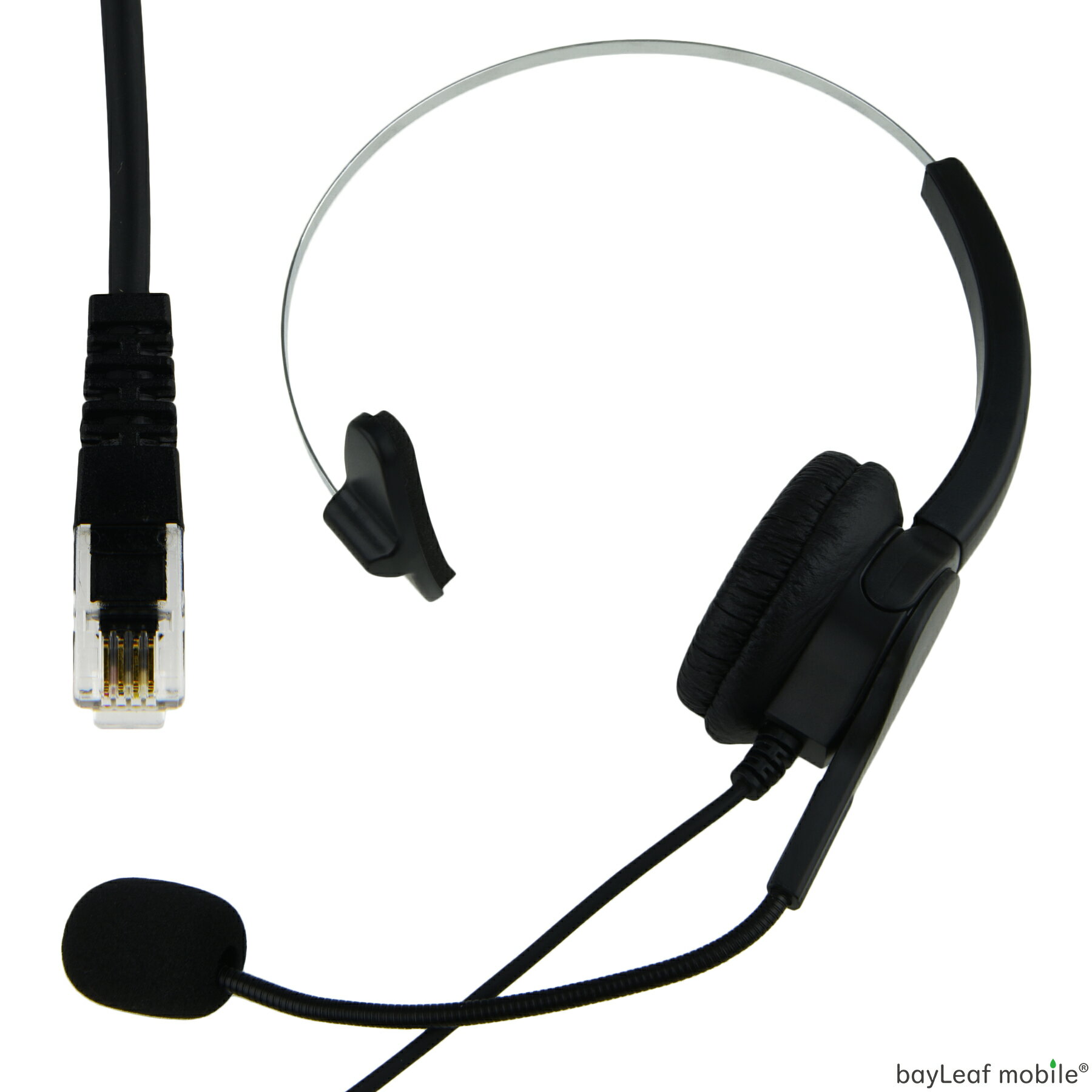 （まとめ） エレコム オーバーヘッドタイプヘッドセット/片耳/4極/変換ケーブル付/30mmドライバ/ブラック HS-HP29TBK 【×2セット】