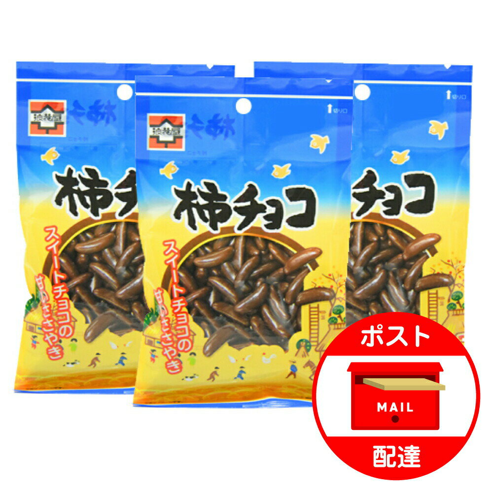 浪花屋製菓 柿チョコ 65g×3袋 柿の種 チョコ 新潟 お土産 お取り寄せ