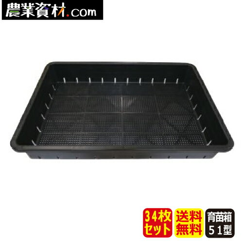 育苗箱51型（34個セット）園芸トレー【安全興業】