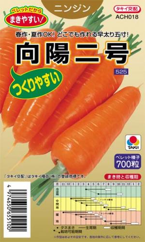 にんじん 種 【 向陽二号 】 種子 ペレット2千粒 | 農業屋.com