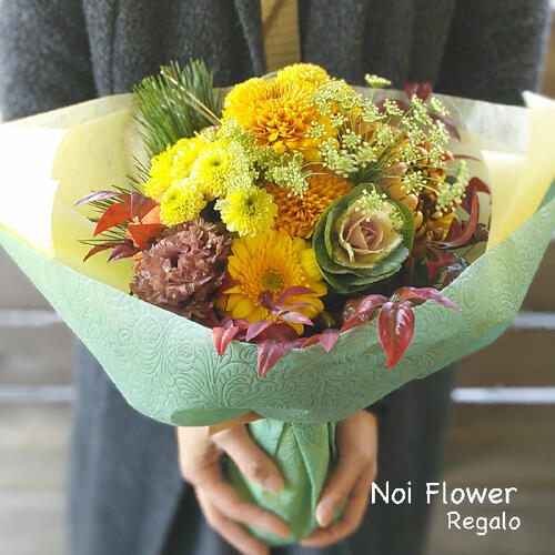 送料無料　迎春 春の生花ブーケ 新春 お年賀 迎春 お歳暮 花 アレンジメント 正月