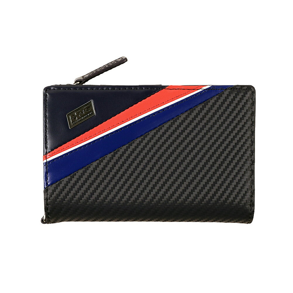 ミドルウォレット ミドル財布 ノイインテレッセ × HRC 二つ折り財布 メンズ 財布 2つ折り トリコロール Neu interesse Honda 本田技研工業株式会社 Honda Racing Corporation 革
