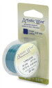 ★在庫処分半額セール★ アーティスティックワイヤー ターコイズ #20 線径 0.8mm 長さ 約5.5m Beadalon ワイヤークラフト ワイヤーアート ワイヤー編み ワイヤークロッシェ ハンドメイド 手芸 衣装 ジュエリー ティアラ ブライダル ネイル マニキュア 模型 制作 材料