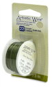 ★在庫処分半額セール★ アーティスティックワイヤー オリーブ #22 線径 0.6mm 長さ 約7.3m Beadalon ワイヤークラフト ワイヤーアート ワ...