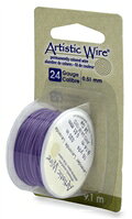 アーティスティックワイヤー ラヴェンダー #24 線径 0.5mm 長さ 約9.1m Beadalon ワイヤークラフト ワイヤーアート ワイヤー編み ワイヤークロッシェ ハンドメイド 手芸 衣装 ジュエリー ティアラ ブライダル ネイル マニキュア 模型 制作 材料