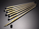 真鍮線(塩ビ管入り)線径 0.3 0.5 1.0 1.5 2.0 mm 長さ 300 mm