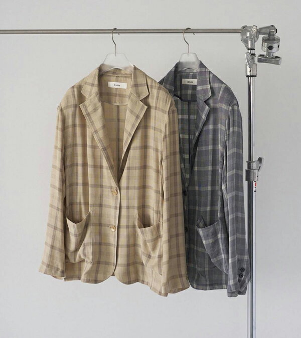 Rakuten - アンヌーク anuke チェックオーバージャケット Check Over Jacket 62610102【id】