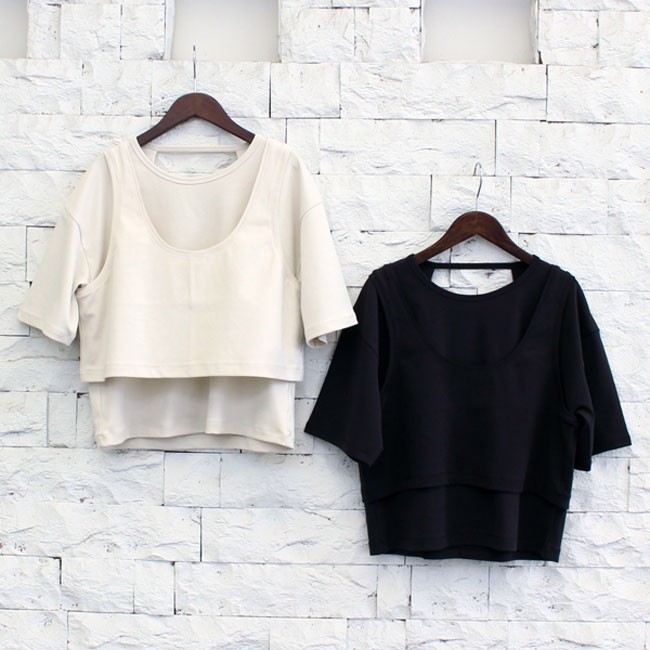 アンヌーク ànuke レイヤードカットティーシャツ Layered Cut T-shirts