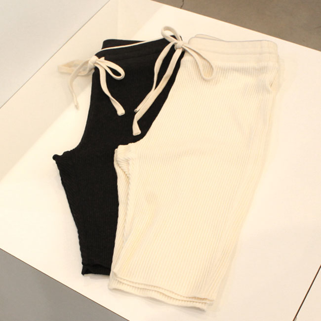 Rakuten - 【s20】アンヌーク anuke リブバイカーパンツ Rib Biker Pants【id】【キャンセル返品交換不可】【let】