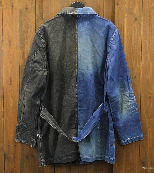 【エフィレボル/.efilevol】Black & Indigo Shop Coat　ブラックアンドインディゴショップコート【送料無料】【nx】