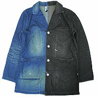 【エフィレボル/.efilevol】Black & Indigo Shop Coat ブラックアンドインディゴショップコート【送料無料】【nx】