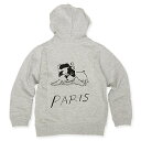 【ポイント20倍】【エフィレボル/.efiLevol 】PARIS Dog Illust Kids Parka パリドッグイラストキッズパーカ【送料無料】【あす楽対応】【p20】【c100】【100円OFFクーポン利用可】