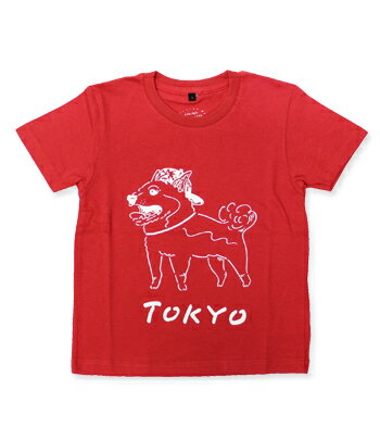 【エフィレボル/.efiLevol 】TOKYO Dog Illust Kids Tee トーキョードッグイラストキッズTシャツ【nx】 【エフィレボル/.efiLevol 】TOKYO Dog Illust Kids Tee トーキョードッグイラストキッズTシャツ【nx】