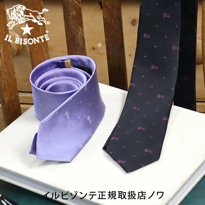 イルビゾンテ 雑貨小物 バッファローロゴ&スタードットネクタイ 54_1_ 54232305184 IL BISONTE goods (o)