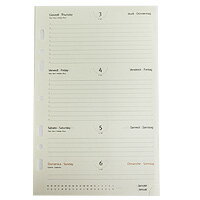 イルビゾンテ 文房具 システム手帳レフィル(7穴140mm×215mm) (2015年度版レフィル付き) 54_1_ 411994 IL BISONTE sta...