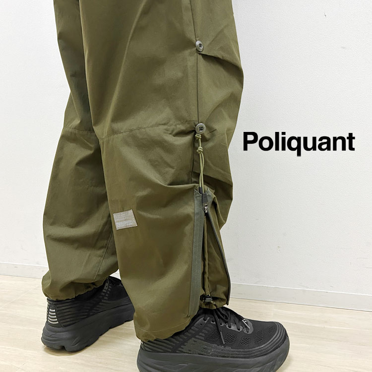 【ポイント10倍】【ポリクアント/POLIQUANT】THE CHANGING LENGTH/HEM WIDE ZIP UP TUCKED PANTS [2501016]【id】【p10】【c1000】【1000円OFFクーポン利用可】