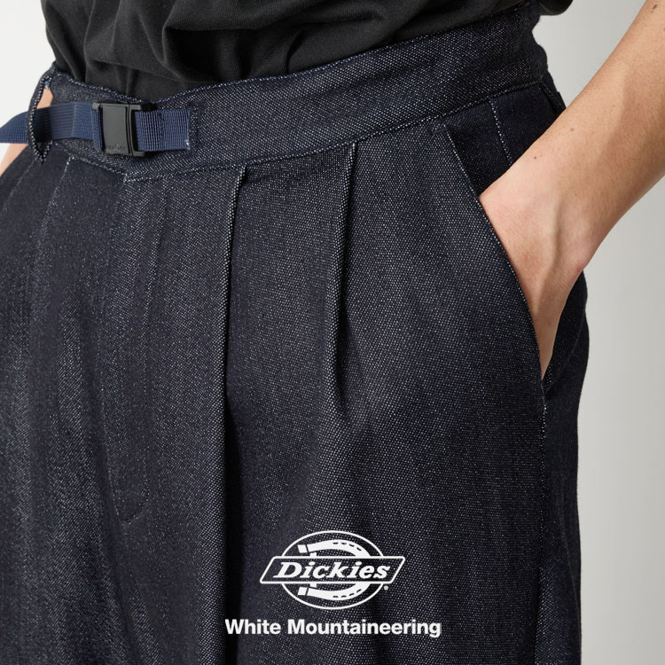 Rakuten - 【ポイント10倍】WM × Dickies DENIM 2 TUCK PANTS タックパンツ デニム ディッキーズ White Mountaineering ホワイトマウンテニアリング WM2671408【id】【p10】【c1000】【1000円OFFクーポン利用可】