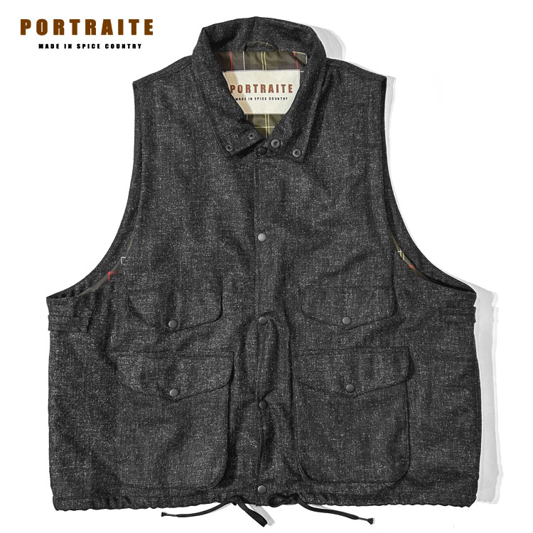 Rakuten - 【s20】【ポートレイト/PORTRAITE】Over Vest #Charcoal Tweed[005-EQ]【キャンセル返品交換不可】【let】【id】