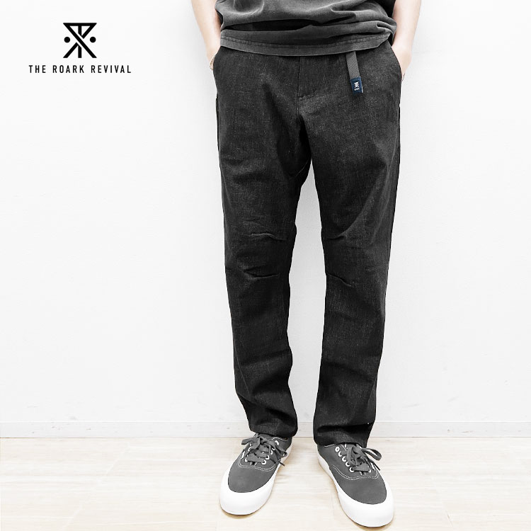 【ロアーク リバイバル/ROARK REVIVAL】TRAVEL PANTS 2.0 DENIM ST - REGULAR FIT[RPJ1002-BLK]【送料無料】