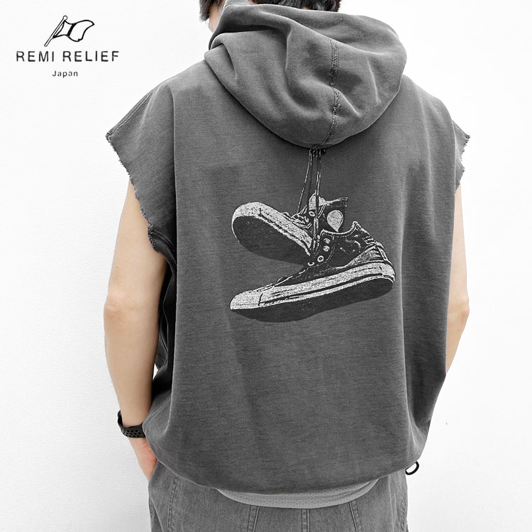 Rakuten - 【s20】【レミレリーフ/REMI RELIEF】ダブルSP加工裏毛N/Sパーカー(SHOES)[RN26349115]【キャンセル返品交換不可】【let】【id】