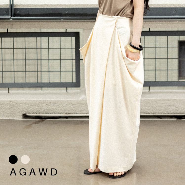 Rakuten - 【s40】【アガウド/AgAwd】Drape Skirt（ドレープスカート）[2401-331240]【キャンセル返品交換不可】【let】【id】