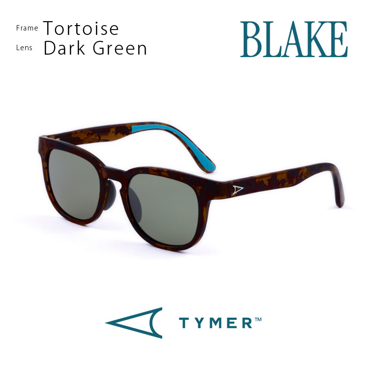 【TYMER/タイマー】BLAKE（ブレイク）[Frame:Tortoise] [Lens:Dark Green]【送料無料】【id】(4)