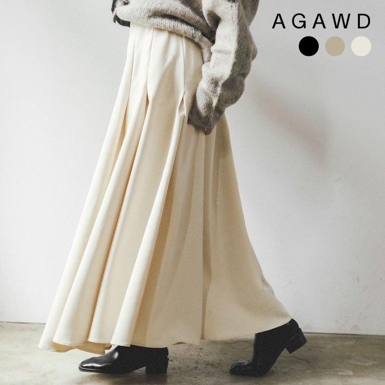 Rakuten - 【アガウド/AgAwd】Tuck Skirt（タックスカート）[2422-331489]【id】