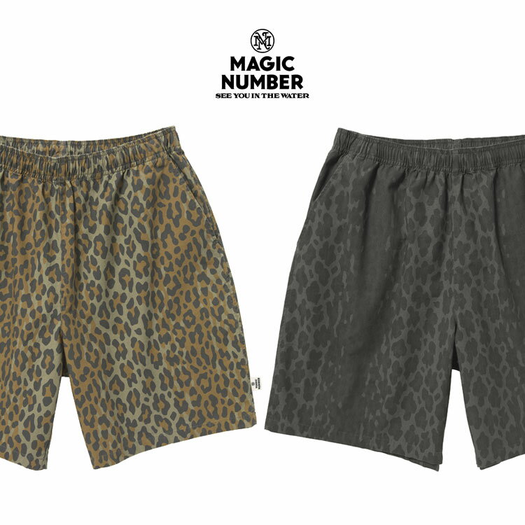 Rakuten - MAGIC NUMBER マジックナンバー COTTON RIP LEOPARD BEACH PANTS レオパード パンツ 26SS-MN007【id】