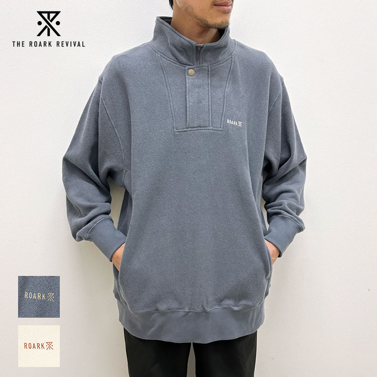 Rakuten - 【s30】ROARK REVIVAL ロアーク リバイバル H/W HEMPCOTTON H/Z SWEAT RSWJH1151-FSB RSWJH1151-WHT【id】【キャンセル返品交換不可】【let】【id】