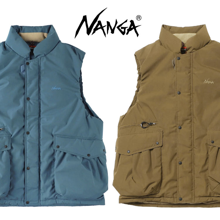 楽天市場】ナンガ ダウンベスト（カラーブルー）（メンズファッション