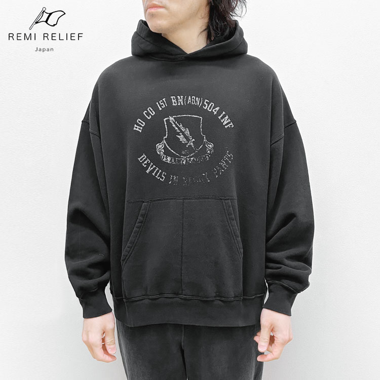 REMI RELIEF/レミリリーフ★タイガーフードパーカー 楽天市場】[P10倍]REMI RELIEF NAVY LABEL : ダブルSP加工裏毛パーカ