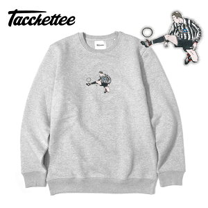 【s30】【タッケッティ/Tacchettee】Embroidery Crew Sweat ”Zidane”（エンブロイダリークルースウェット”ジダン”）【送料無料】【キャンセル返品交換不可】【let】