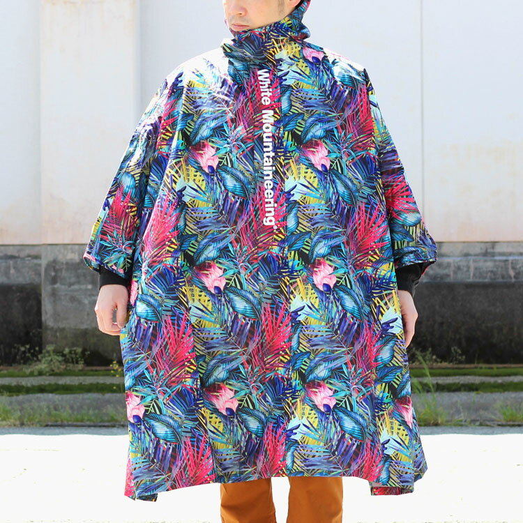 【s30】【ホワイトマウンテニアリング/White Mountaineering】【ダブルエムビーシー/W.M.B.C.】BOTANICAL PRINTED RAIN PONCHO（ボタニカルプリンテッドレインポンチョ）[WM2071818]【送料無料】【キャンセル返品交換不可】【let】