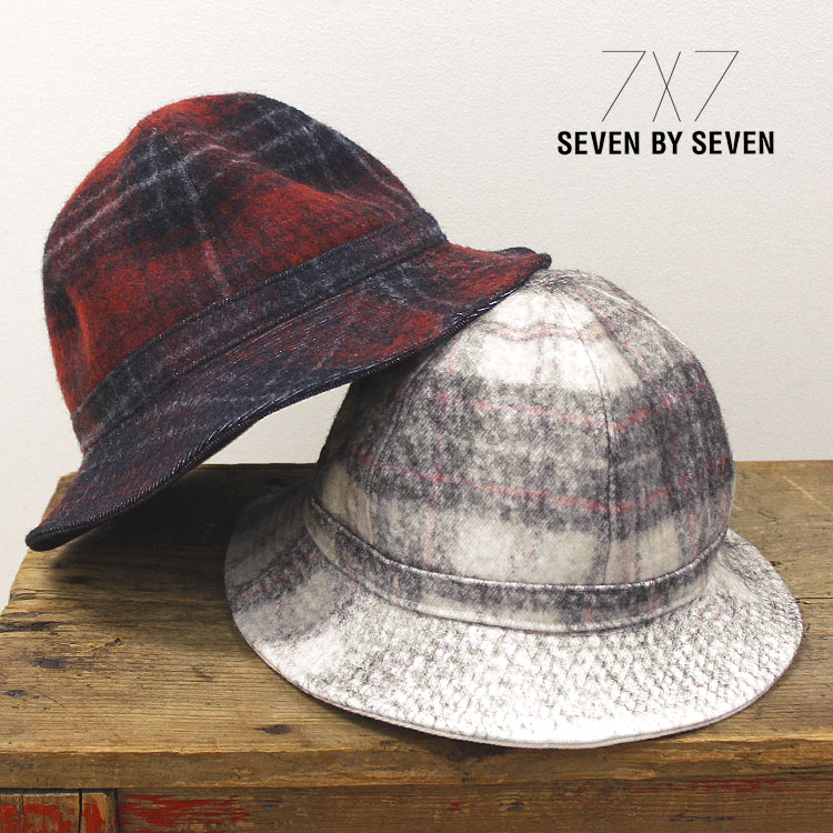 Rakuten - 【s50】【セブンバイセブン/7×7】HAT（ハット）-Needle punch Denim / Check-[800-0276043]【キャンセル返品交換不可】【let】【id】