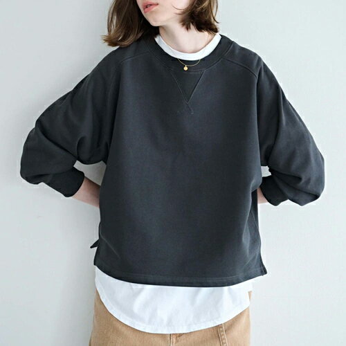 Rakuten - 【カーキ/kha:ki】8分袖スウェットシャツ/8th SLEEVE SWEAT SHIRTS【送料無料】【ly】