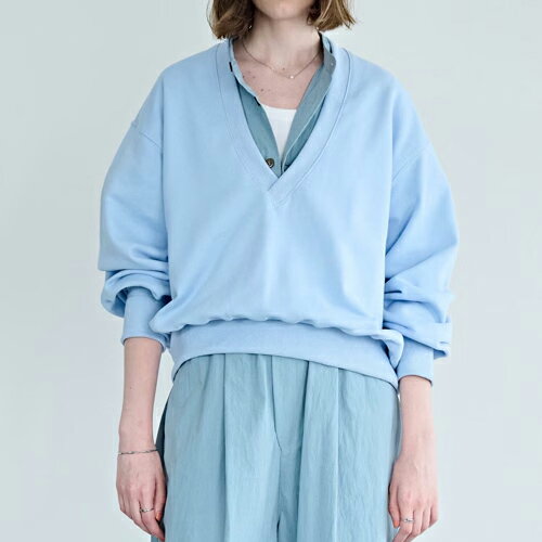Rakuten - 【カーキ/kha:ki】Vネックスウェットシャツ/V/N SWEAT SHIRTS【送料無料】【ly】