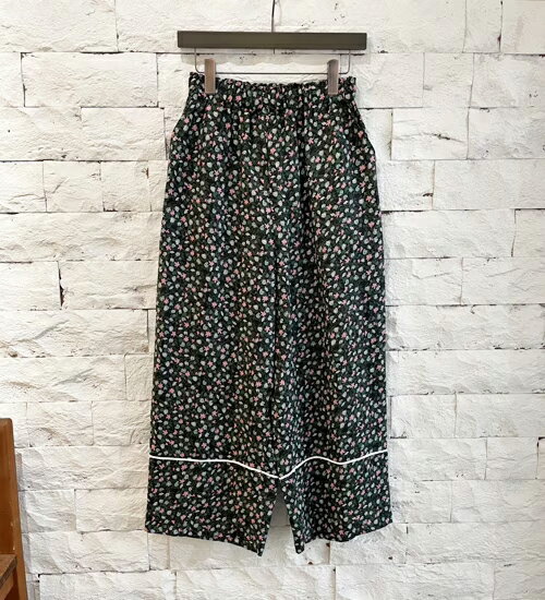 Rakuten - マノン MANON オリジナルリネン フラワープリント イージーパンツ ORIGINAL LINEN FLOWER PRINT EASY PANTS 【ly】