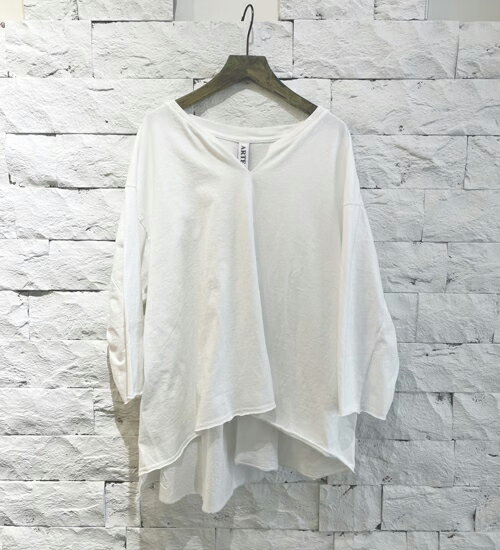 Rakuten - ARTE POVERA ギルダン RE-バックギャザー8分袖T【ly】